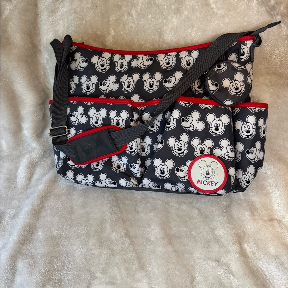 Disney Baby Red and Gray Bag
